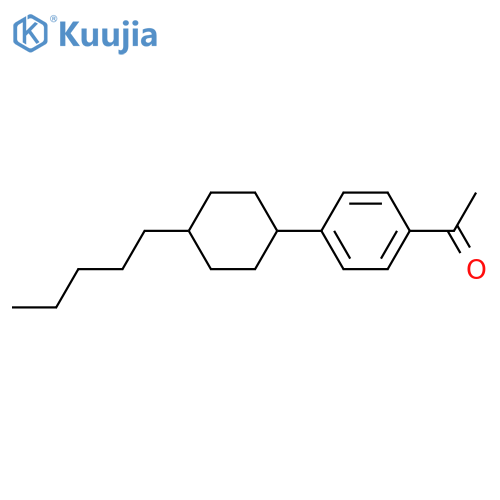 Ethanone,1-[4-(4-pentylcyclohexyl)phenyl]-, trans- (9CI) structure