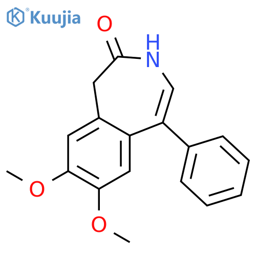 2H-3-Benzazepin-2-one, 1,3-dihydro-7,8-dimethoxy-5-phenyl- structure
