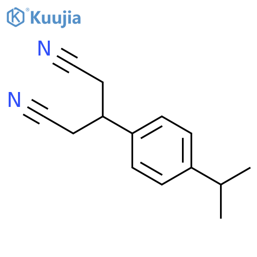 Pentanedinitrile, 3-[4-(1-methylethyl)phenyl]- structure