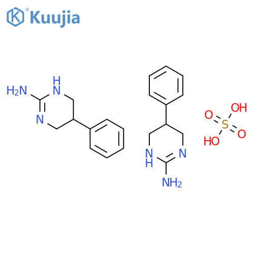 2-Pyrimidinamine, 1,4,5,6-tetrahydro-5-phenyl-, sulfate (2:1) structure