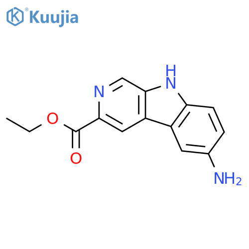 6-amino-9H-Pyrido[3,4-b]indole-3-carboxylic acid ethyl ester structure