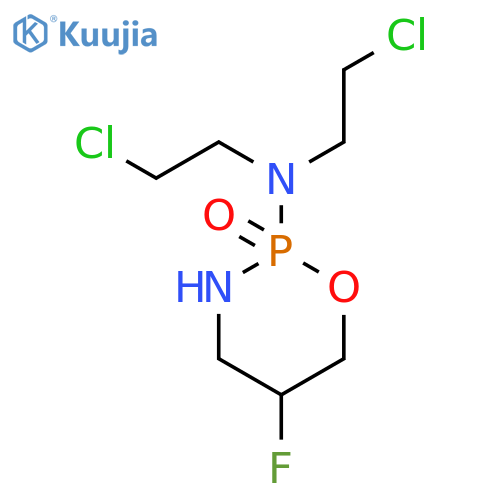 (2S,5S)-N,N-bis(2-chloroethyl)-5-fluoro-1,3,2-oxazaphosphinan-2-amine 2-oxide structure