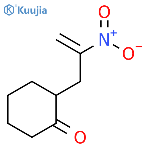 CYCLOHEXANONE, 2-(2-NITRO-2-PROPENYL)- structure