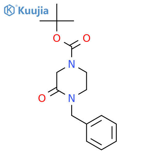 Tert-butyl 4-benzyl-3-oxopiperazine-1-carboxylate structure