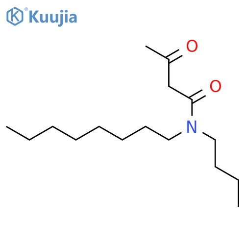Butanamide, N-butyl-N-octyl-3-oxo- structure