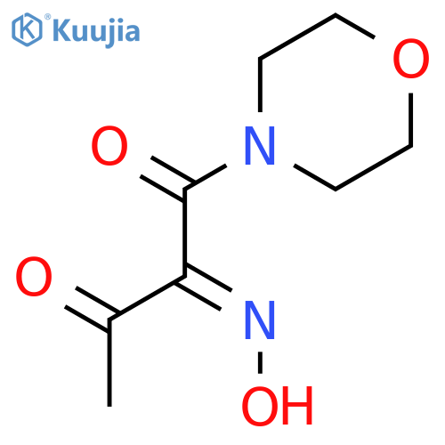 Morpholine, 4-[2-(hydroxyimino)-1,3-dioxobutyl]- structure
