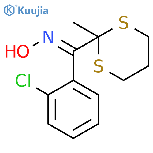 METHANONE, (2-CHLOROPHENYL)(2-METHYL-1,3-DITHIAN-2-YL)-, OXIME structure