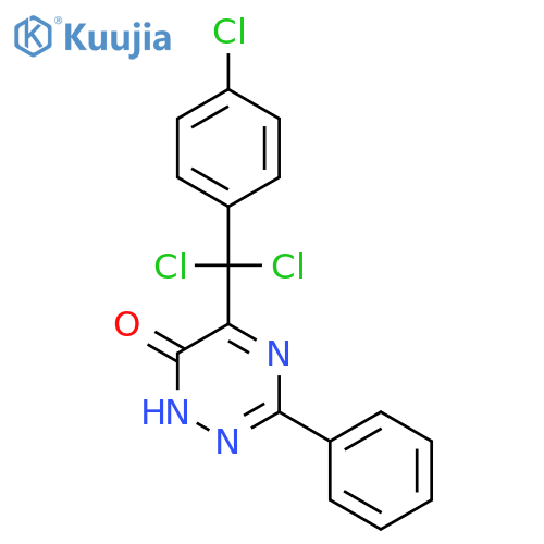 1,2,4-Triazin-6(1H)-one, 5-[dichloro(4-chlorophenyl)methyl]-3-phenyl- structure