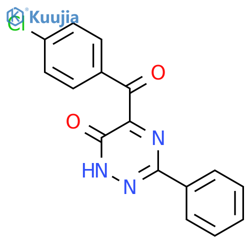 1,2,4-Triazin-6(1H)-one, 5-(4-chlorobenzoyl)-3-phenyl- structure