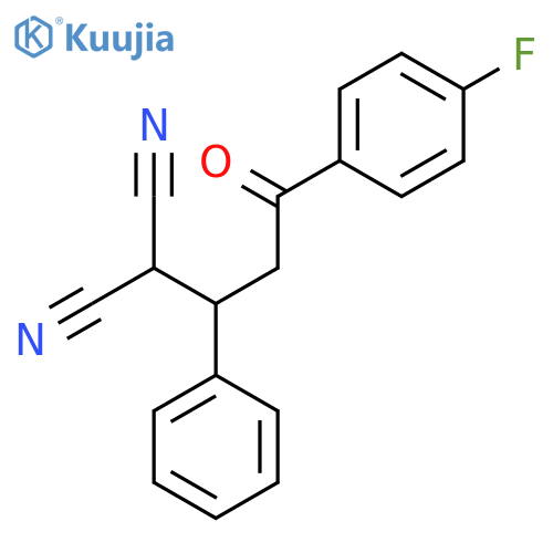 Propanedinitrile, [3-(4-fluorophenyl)-3-oxo-1-phenylpropyl]- structure