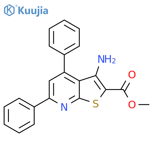 methyl 3-amino-4,6-diphenylthieno2,3-bpyridine-2-carboxylate structure