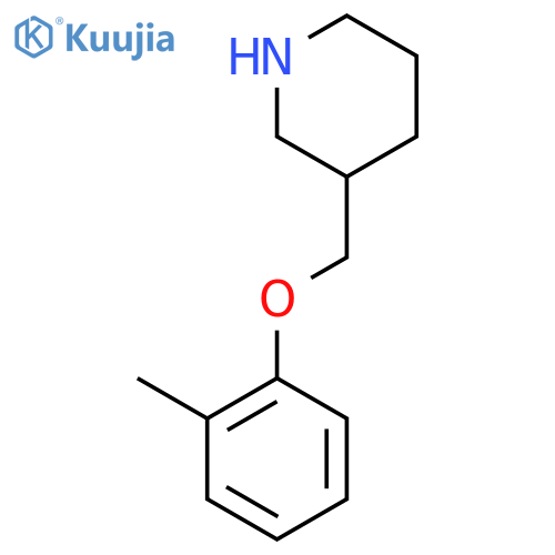 3-(2-methylphenoxy)methylpiperidine structure