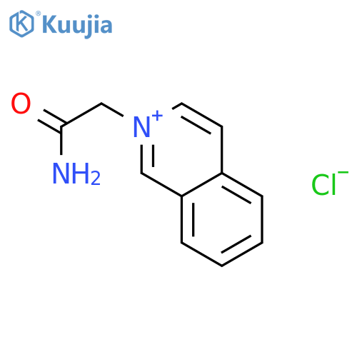 Isoquinolinium, 2-(2-amino-2-oxoethyl)-, chloride structure
