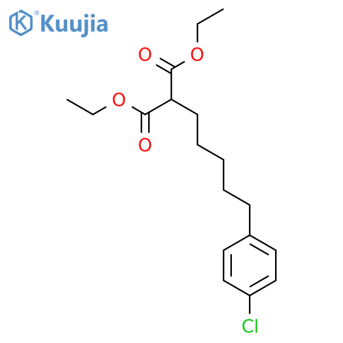 PROPANEDIOIC ACID, [5-(4-CHLOROPHENYL)PENTYL]-, DIETHYL ESTER structure