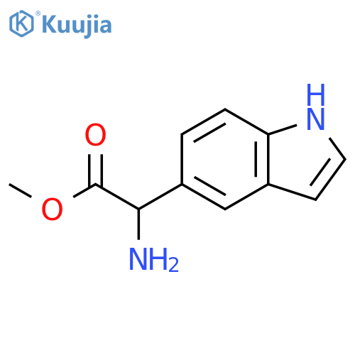 methyl 2-amino-2-(1H-indol-5-yl)acetate structure