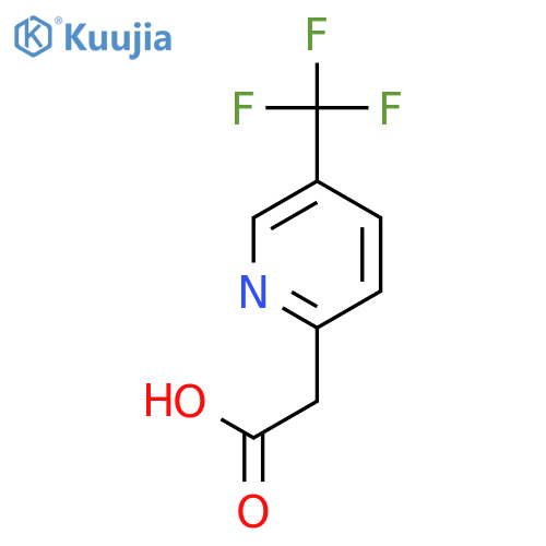 2-[5-(trifluoromethyl)-2-pyridyl]acetic acid structure
