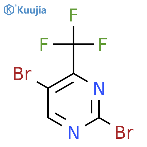 2,5-Dibromo-4-(trifluoromethyl)pyrimidine structure