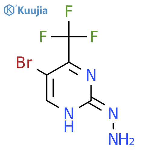 2(1H)-PYRIMIDINONE, 5-BROMO-4-(TRIFLUOROMETHYL)-, HYDRAZONE structure