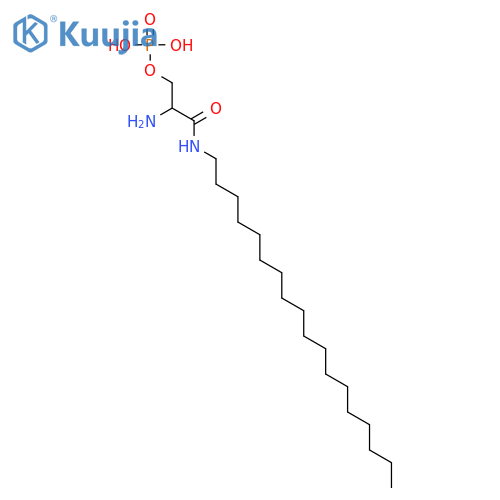 Propanamide, 2-amino-N-octadecyl-3-(phosphonooxy)-, (2R)- structure