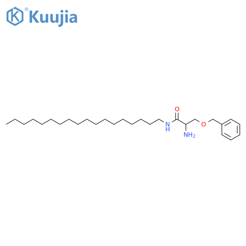 Propanamide, 2-amino-N-octadecyl-3-(phenylmethoxy)-, (2S)- structure