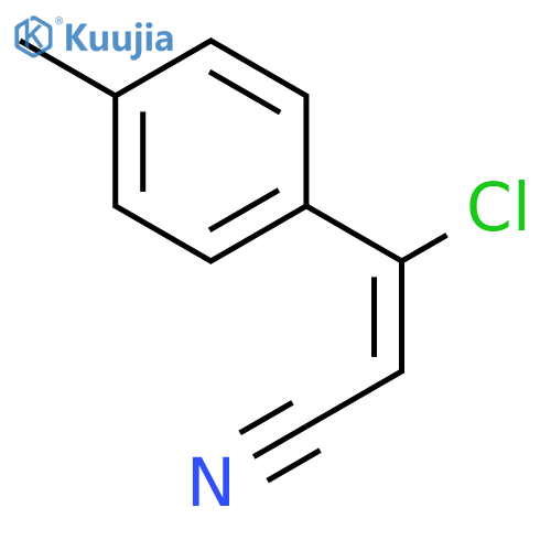 (Z)-3-chloro-3-p-tolylacrylonitrile structure