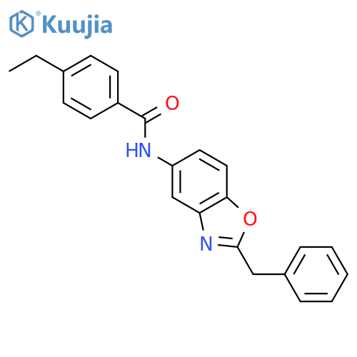 Benzamide, 4-ethyl-N-[2-(phenylmethyl)-5-benzoxazolyl]- structure