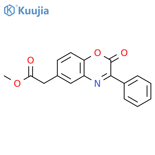 methyl (2-oxo-3-phenyl-2H-1,4-benzoxazin-6-yl)acetate structure