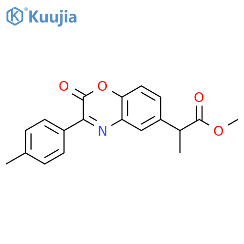 methyl 2-[3-(4-methylphenyl)-2-oxo-2H-1,4-benzoxazin-6-yl]propanoate structure