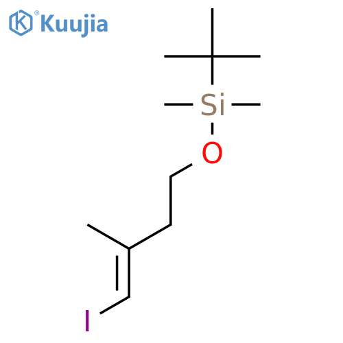 tert-butyl{[(3E)-4-iodo-3-methylbut-3-en-1-yl]oxy}dimethylsilane structure