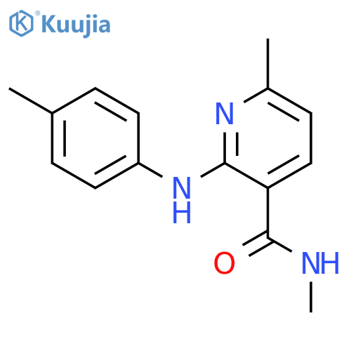 N,6-dimethyl-2-(4-methylanilino)pyridine-3-carboxamide structure