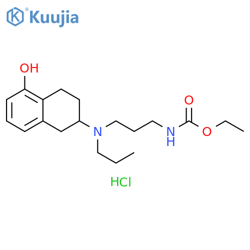 Carbamic acid, [3-[propyl(1,2,3,4-tetrahydro-5-hydroxy-2-naphthalenyl)amino]propyl]-, ethyl ester, monohydrochloride (9CI) structure