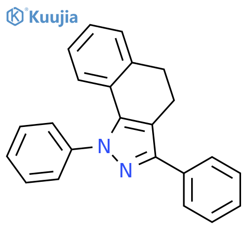 1H-Benz[g]indazole, 4,5-dihydro-1,3-diphenyl- structure