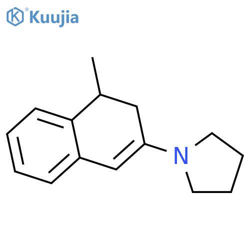 PYRROLIDINE, 1-(3,4-DIHYDRO-4-METHYL-2-NAPHTHALENYL)- structure