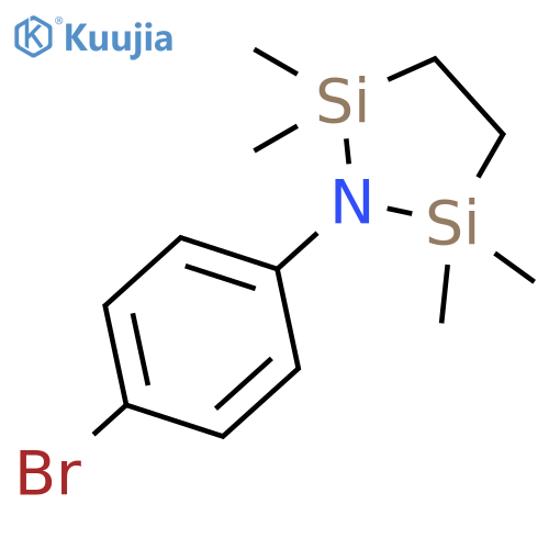 1-Aza-2,5-disilacyclopentane, 1-(4-bromophenyl)-2,2,5,5-tetramethyl- structure