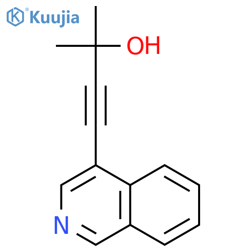 3-BUTYN-2-OL, 4-(4-ISOQUINOLINYL)-2-METHYL- structure