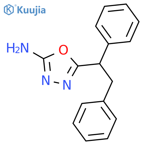 5-(1,2-diphenylethyl)-1,3,4-oxadiazol-2-amine structure