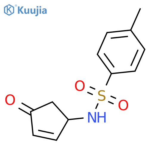 Benzenesulfonamide, 4-methyl-N-(4-oxo-2-cyclopenten-1-yl)- structure