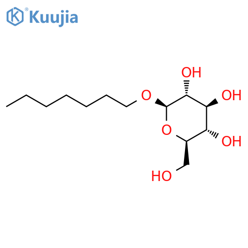 n-Heptyl-β-D-glucopyranoside structure