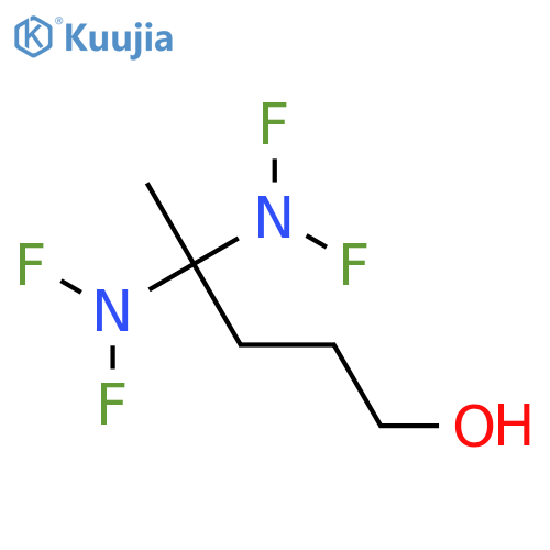 4,4-bis(difluoroamino)pentan-1-ol structure