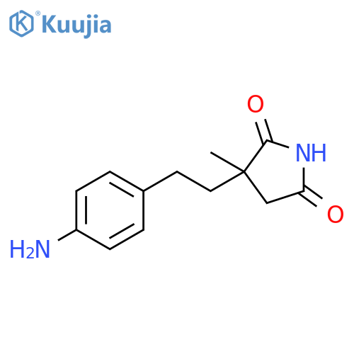 2,5-Pyrrolidinedione, 3-[2-(4-aminophenyl)ethyl]-3-methyl- structure
