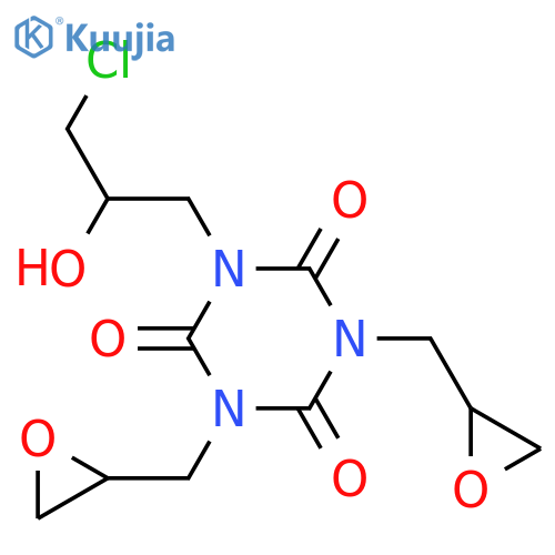 1-(3-Chloro-2-hydroxypropyl)-3,5-bis(oxiranylmethyl)-1,3.5-triazine-2,4,6(1H,3H,5H)-trione structure