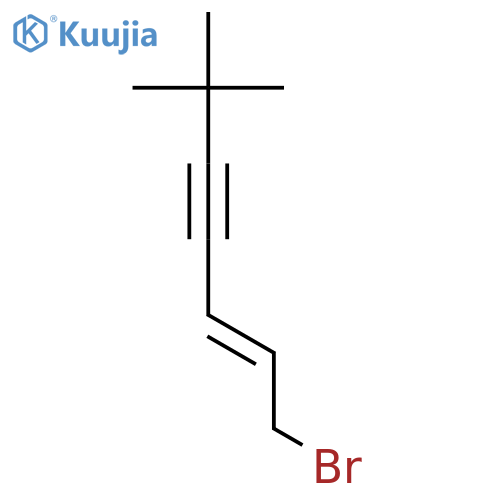 1-BROMO-6,6-DIMETHYL-2-HEPTEN-4-YNE structure