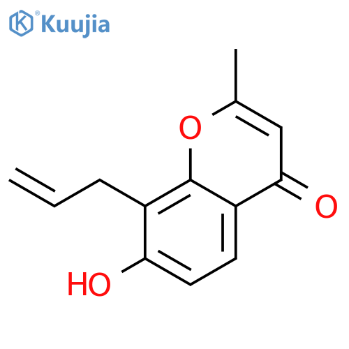 4H-1-BENZOPYRAN-4-ONE, 7-HYDROXY-2-METHYL-8-(2-PROPENYL)- structure