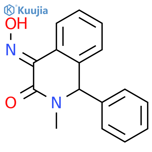 3,4-Isoquinolinedione, 1,2-dihydro-2-methyl-1-phenyl-, 4-oxime, (Z)- structure
