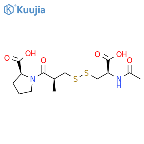 Captopril-N-acetylcysteine Disulfide structure