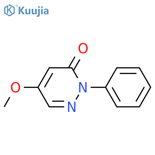 3(2H)-Pyridazinone, 5-methoxy-2-phenyl- structure