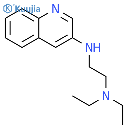 1,2-Ethanediamine, N,N-diethyl-N'-3-quinolinyl- structure