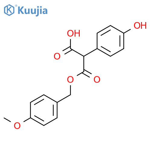 2-(4-Hydroxyphenyl)-3-((4-methoxybenzyl)oxy)-3-oxopropanoic acid structure