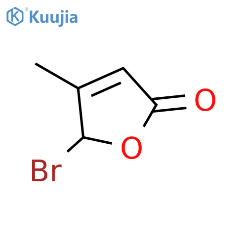 2(5H)-Furanone, 5-bromo-4-methyl-, (±)- structure