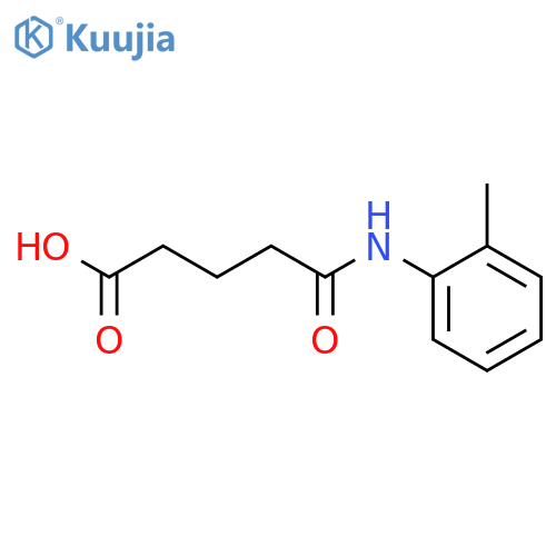 5-(2-methylphenyl)amino-5-oxopentanoic Acid structure